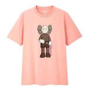 KAWS x Uniqlo Companion Tee (US Sizing) Pink